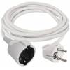 EMOS P0122 Predlžovací kábel 2 m / 1 zásuvka / biely / PVC / 1 mm2