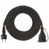 EMOS P01810R Vonkajší predlžovací kábel 10 m / 1 zásuvka / čierna / guma-neoprén / 250 V / 2,5 mm2