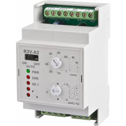 Elektrobock R3V-A2 Troj/štvorcestný ekvitermický regulátor ventilov
