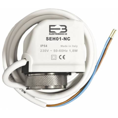 SEH01-NC termoelektrický pohon 230V pre radiátorové a zónové ventily