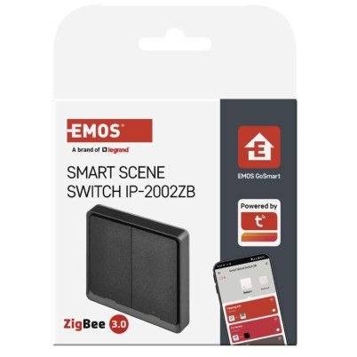 EMOS H5015 GoSmart Portable Scene Controller IP-2002ZB, ZigBee 3.0, 2-button