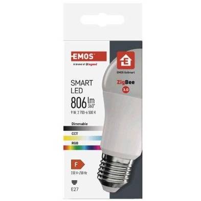 EMOS Lighting ZQZ514R Smart LED bulb GoSmart A60 / E27 / 9 W (60 W) / 806 lm / RGB / dimmable / Zigbee