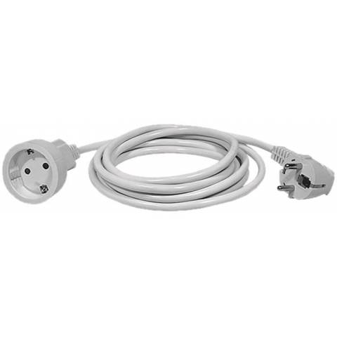 EMOS P0125R Prodlužovací kabel 5 m / 1 zásuvka / bílý / PVC / 1,5 mm2