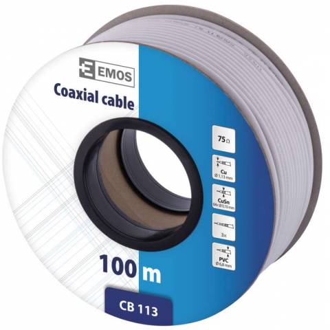 Emos S5141 Koaxiálny kábel CB100F 100 m