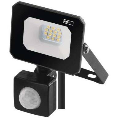 EMOS ZS2313 LED spotlight SIMPO with motion sensor, 10 W, black, neutral white