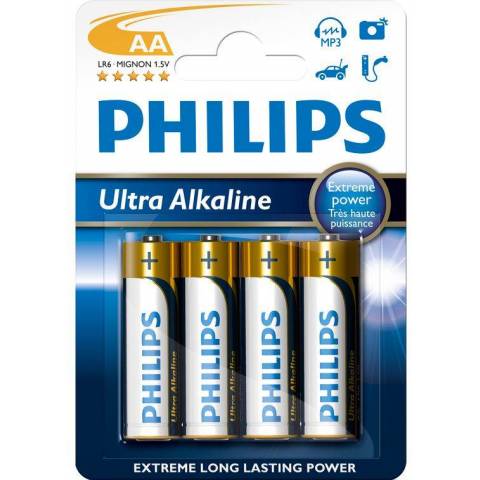 Ultra Alkaline AA LR6E4B/10 Batteriepack 4xAA