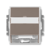 ABB 5014E-A00100 26 kryt zásuvky komunikační s popisovým polem lungo / mléčná bílá