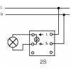 ABB 1022-0-0623 Přístroj dvojpólového spínače s kontrolou zapnutí