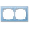 3901M-A00120 41 ABB Neo rámeček dvounásobný univrsální vodorovný a svislý   bílá ledová modrá