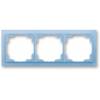 3901M-A00130 41 ABB Neo rámeček třínásobný univrsální vodorovný a svislý   bílá ledová modrá