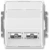 ABB 5014E-A00420 03 Kryt zásuvky komunikační (pro prvky RaM freenet) bílá/bílá