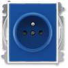 ABB 5519E-A02357 14 jednozásuvka chráněná modrá-bílá