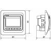 Elektrobock PT712 digitální termostat pro podlahové topení výbava bez čidla