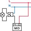 DR2-MD-bílý  Dotykový a dálkový regulátor osvětlení Elektrobock
