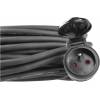 EMOS P01725R Neoprenový prodlužovací kabel spojka 25m 3x 2,5mm,černá
