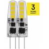 EMOS ZQ8620.2 LED žiarovka Classic JC / G4 / 1,9 W (21 W) / 200 lm / teplá biela