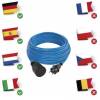 EMOS P01520W Weatherproof extension cable 20 m / 1 socket / blue / silicone / 230 V / 1.5 mm2