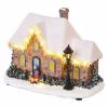 EMOS DCLW14 LED vianočný domček, 20,5 cm, 3x AA, vnútorný, teplá biela