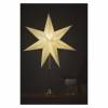 EMOS DCAZ15 LED hvězda papírová se zlatým stojánkem, 45 cm, vnitřní