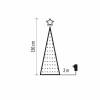 EMOS D5AA02 LED vianočný stromček so svetelnou reťazou a hviezdou, 1,5 m, vnútorný, diaľkové ovládanie, časovač, RGB