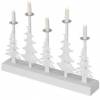 EMOS DCAW14 LED svícen – vánoční stromy se svíčkami, 24 cm, 2x AA, vnitřní, teplá bílá, časovač