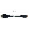Vysokorýchlostný kábel EMOS S10102 HDMI 2.0 vidlica A - vidlica C 1,5 m