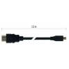 EMOS S10103 HDMI 2.0 high speed kabel A vidlice – D vidlice 1,5 m