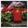EMOS DCCV20 LED hřbitovní svíčka červená, 2x C, venkovní i vnitřní, teplá bílá, senzor