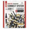 EMOS D1AN02 Standard LED spojovací vánoční řetěz blikající, 10 m, venkovní, teplá/studená bílá