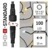 EMOS D1AN02 Standard LED spojovací vánoční řetěz blikající, 10 m, venkovní, teplá/studená bílá