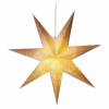 EMOS DCAZ07 LED hvězda papírová závěsná se zlatými třpytkami na okrajích, bílá, 60 cm, vnitřní
