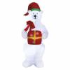 EMOS DCFC15 LED ľadový medveď s vianočným darčekom, nafukovací, 240 cm, vnútorný a vonkajší, studená biela
