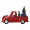EMOS DCLW09 LED dekorácia - Santa v aute s vianočnými stromčekmi, 10 cm, 3x AA, vnútorná, viacfarebná