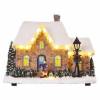 EMOS DCLW14 LED vianočný domček, 20,5 cm, 3x AA, vnútorný, teplá biela