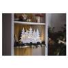 EMOS DCWW30 LED dekorace dřevěná – vánoční vesnička, 31 cm, 2x AA, vnitřní, teplá bílá, časovač