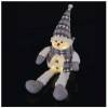 EMOS Lighting DCFW02 LED Christmas snowman sitting, 31 cm, 3x AA, indoor, warm white