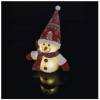 EMOS Lighting DCFW04 LED-Weihnachtsschneemann, 25 cm, 3x AA, innen, warmweiß