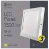 EMOS Lighting ZM6141 LED panel 225×225, přisazený bílý, 18W teplá bílá