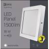 EMOS Lighting ZM6242 LED panel 224×224, přisazený stříbrný, 18W neutrální bílá