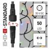 EMOS Lighting D1AM02 Standard LED spojovací vánoční řetěz, 5 m, venkovní i vnitřní, multicolor, časovač