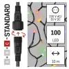 EMOS Lighting D1AM03 Standard LED spojovací vánoční řetěz, 10 m, venkovní i vnitřní, multicolor, časovač