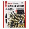 EMOS Lighting D1CW01 Standard LED spojovací vánoční řetěz – rampouchy, 2,5 m, venkovní, teplá bílá, časovač