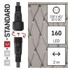 EMOS Lighting D1DW01 Standard LED spojovací vánoční řetěz – síť, 1,5x2 m, venkovní, teplá bílá, časovač