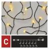 EMOS Lighting D1EW01 Standard LED spojovací vánoční řetěz – záclona, 1x2 m, venkovní, teplá bílá, časovač