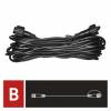 EMOS Lighting D2ZB01 Prodlužovací kabel pro spojovací řetězy Profi černý, 10 m, venkovní i vnitřní