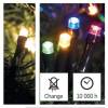 EMOS Lighting D4AH01 LED vianočná reťaz 2v1, 10 m, vnútorná a vonkajšia, teplá biela/viacfarebná, programy