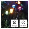 EMOS Lighting D4AM02 LED vianočná reťaz, 8 m, vonkajšia a vnútorná, viacfarebná, časovač