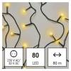 EMOS Lighting D5AW02 LED vánoční cherry řetěz – kuličky, 8 m, venkovní i vnitřní, teplá bílá, časovač