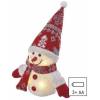 EMOS Lighting DCFW04 LED vánoční sněhulák svítící, 25 cm, 3x AA, vnitřní, teplá bílá