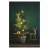 EMOS Lighting DCTW01 LED vianočný stromček, 52 cm, 3x AA, vnútorný, teplá biela, časovač